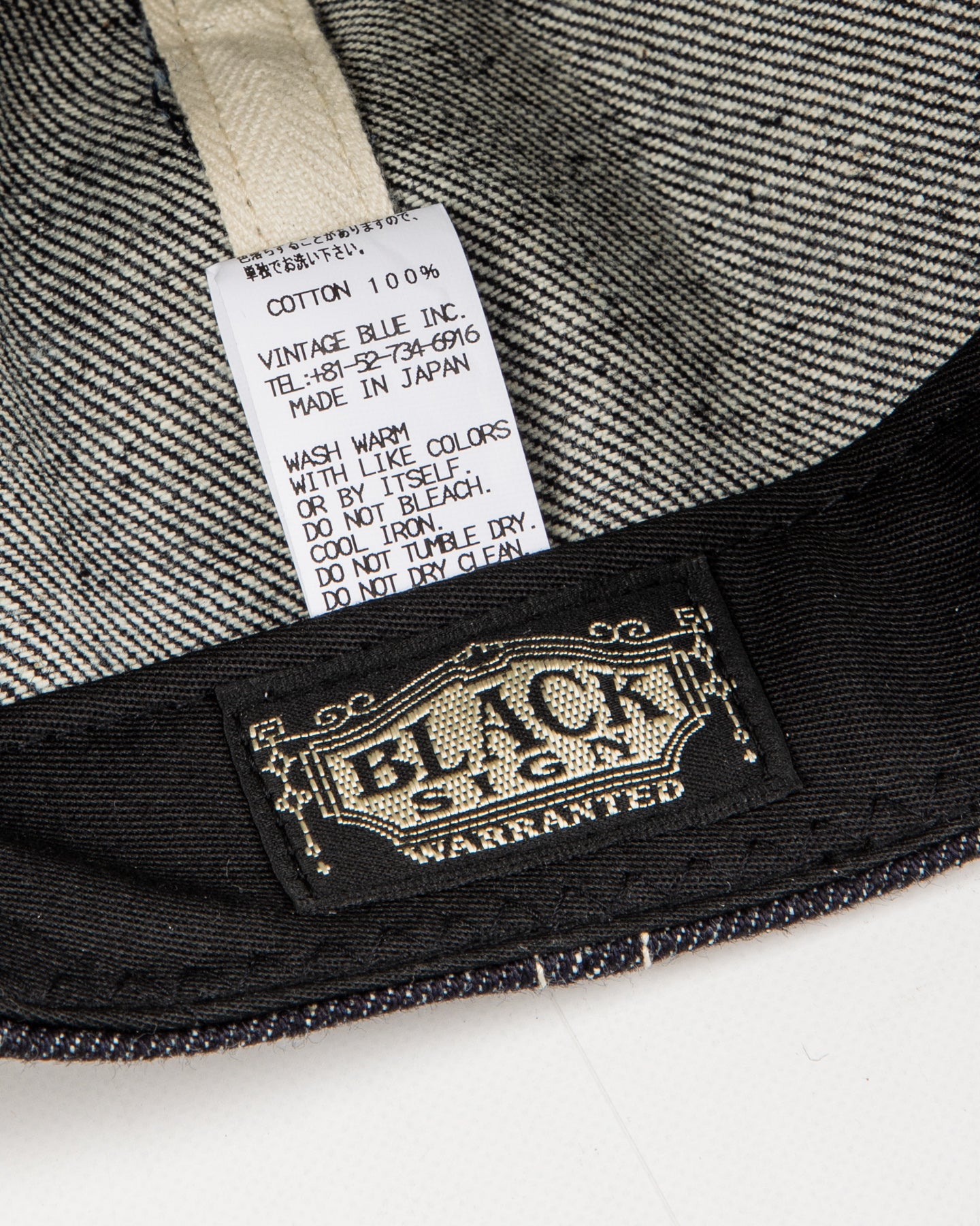 Black Sign BS Trucker Cap - Indigo Denim - Standard & Strange