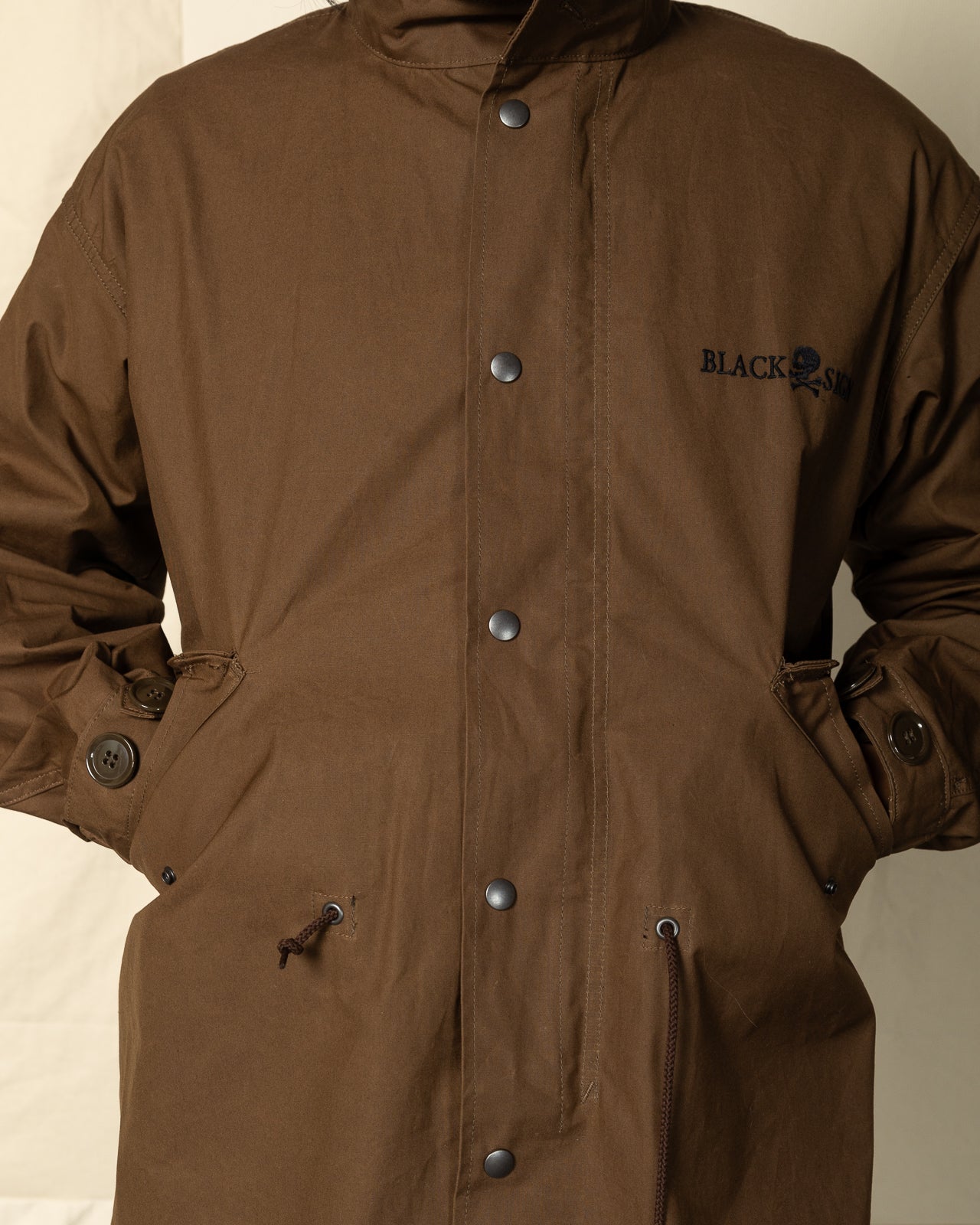 Black Sign British Oiled Cotton Rebel Coat - Oiled Khaki - Standard & Strange