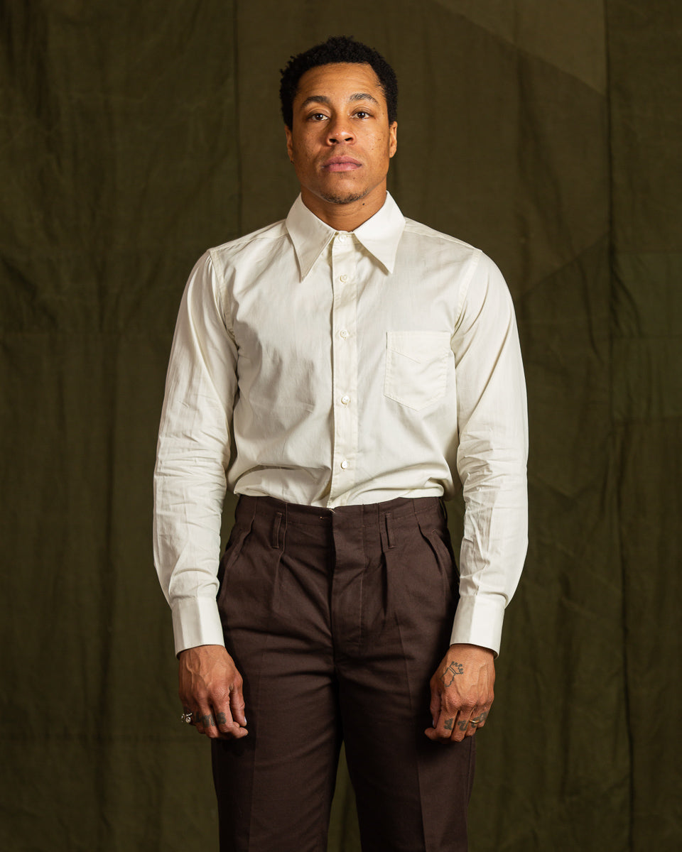 Black Sign Broadway Dress Shirt - Light Ivory - Standard & Strange