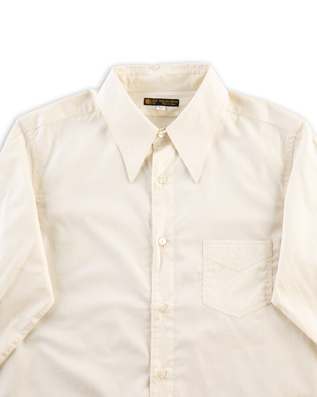 Black Sign Broadway Dress Shirt - Light Ivory - Standard & Strange