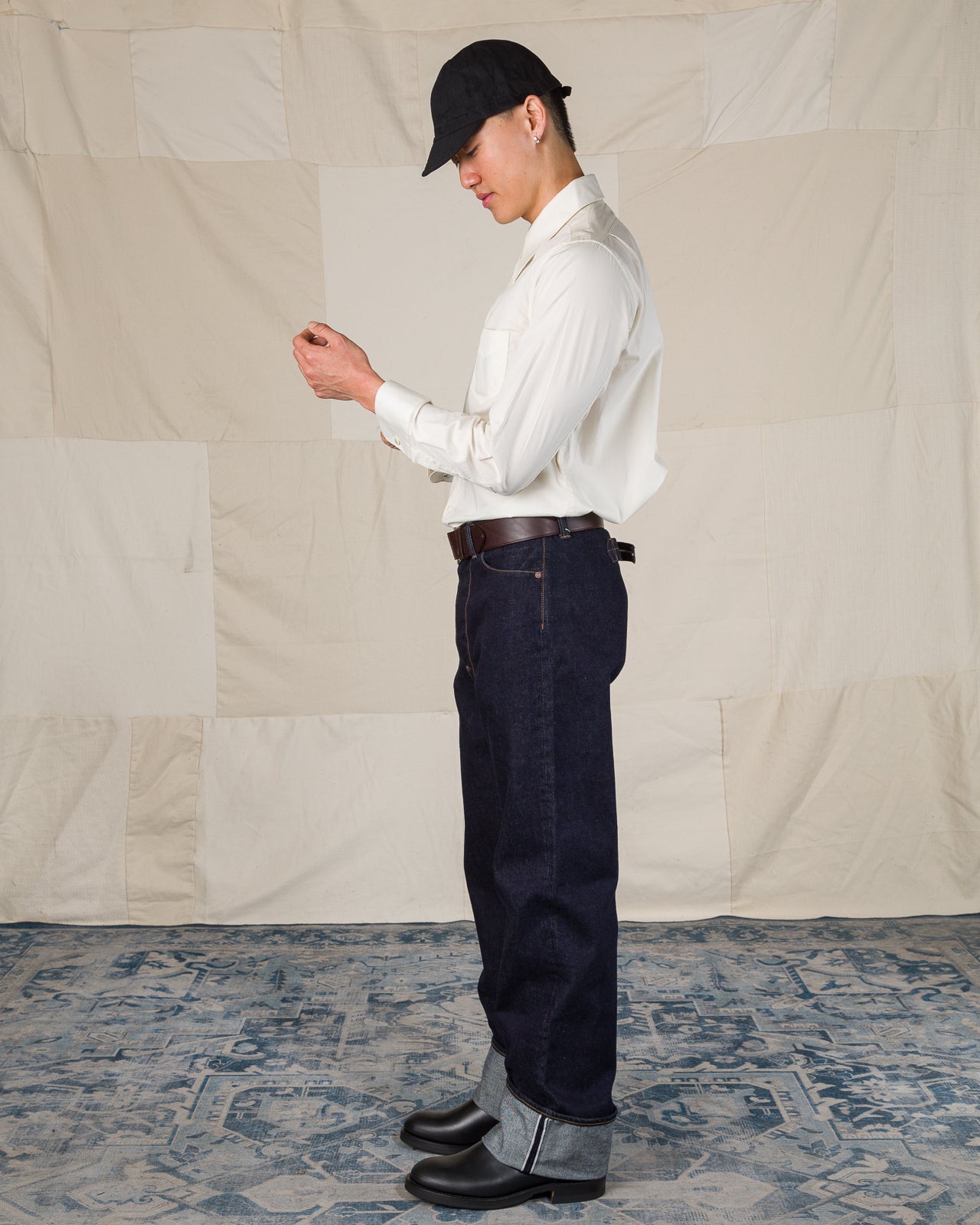 Black Sign Broadway Dress Shirt - Light Ivory - Standard & Strange