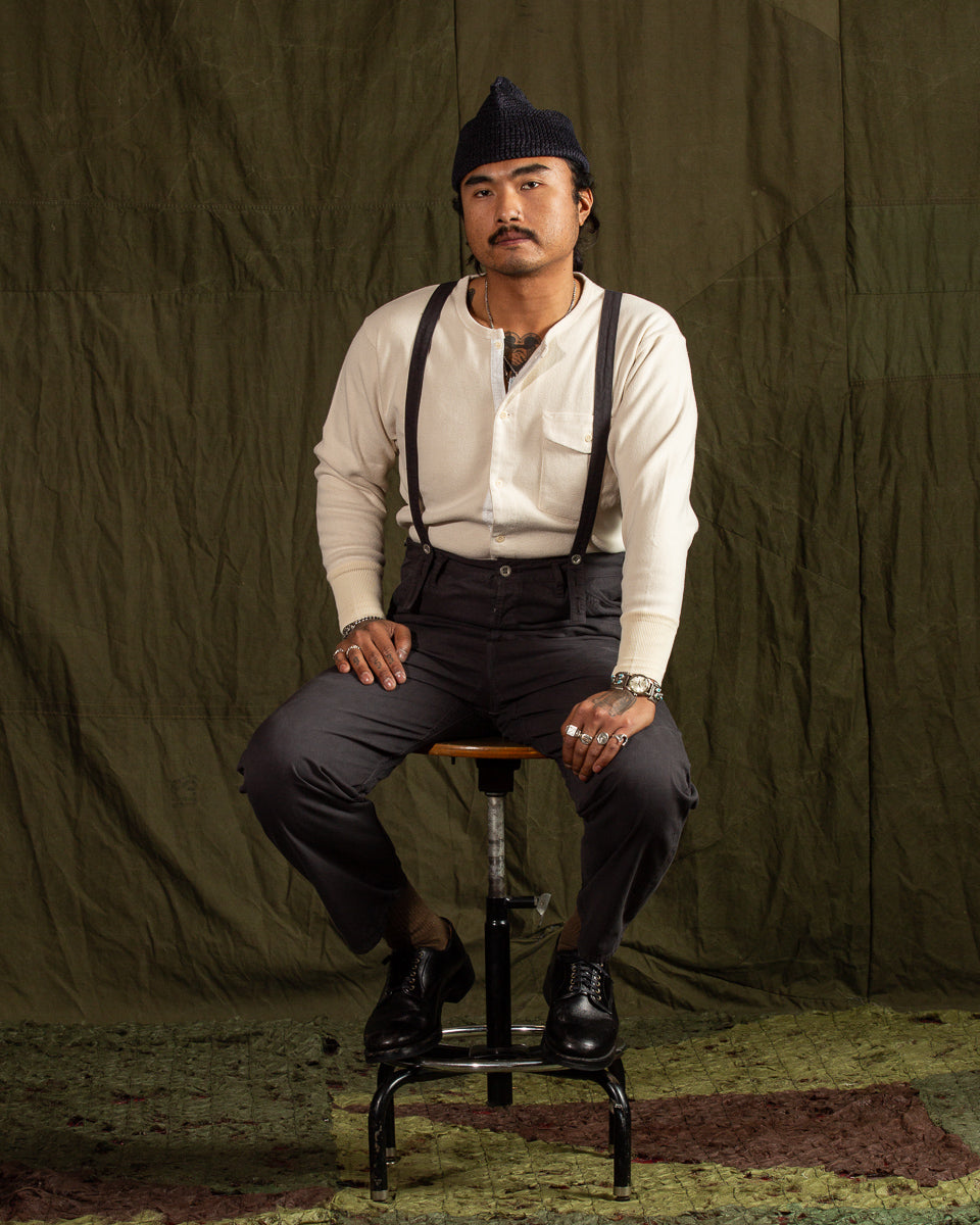 Black Sign Button Front Amish Underwear - Beige - Standard & Strange