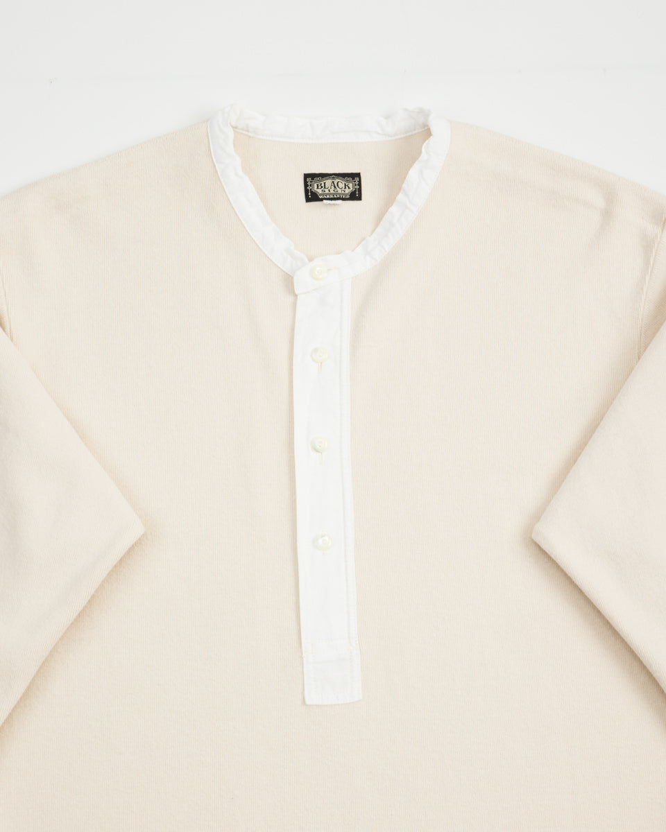 Black Sign Heavyweight 1920s Amish Henley - Beige - Standard & Strange