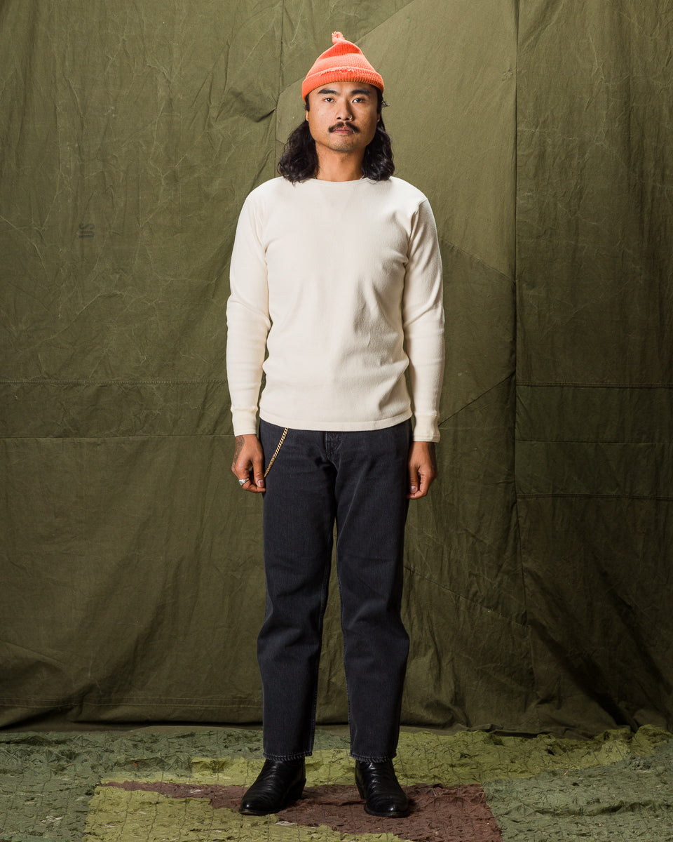 Black Sign Heavyweight 1920s Amish Sweater - Beige - Standard & Strange