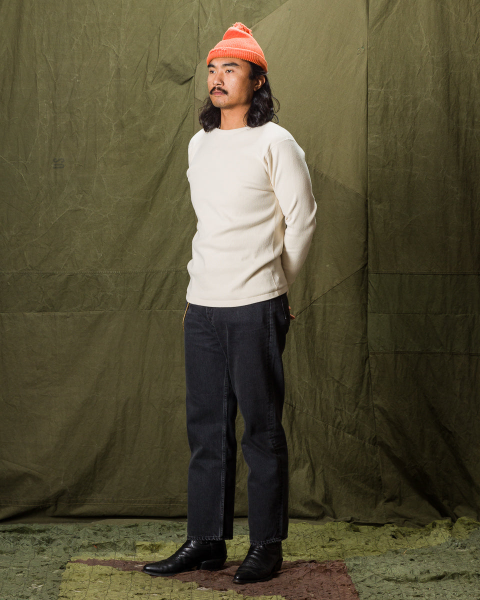 Black Sign Heavyweight 1920s Amish Sweater - Beige - Standard & Strange