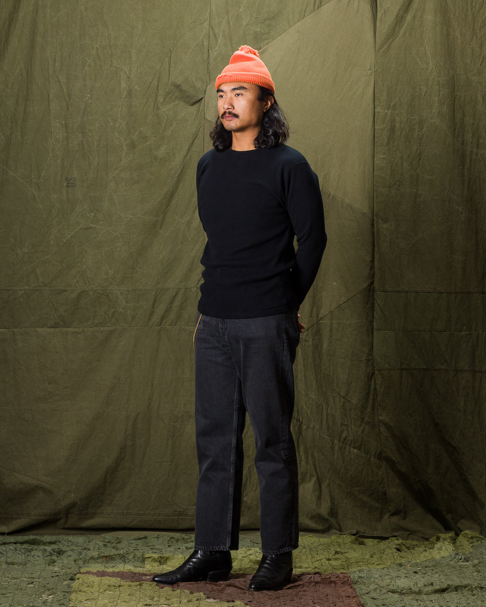 Black Sign Heavyweight 1920s Amish Sweater - Black - Standard & Strange