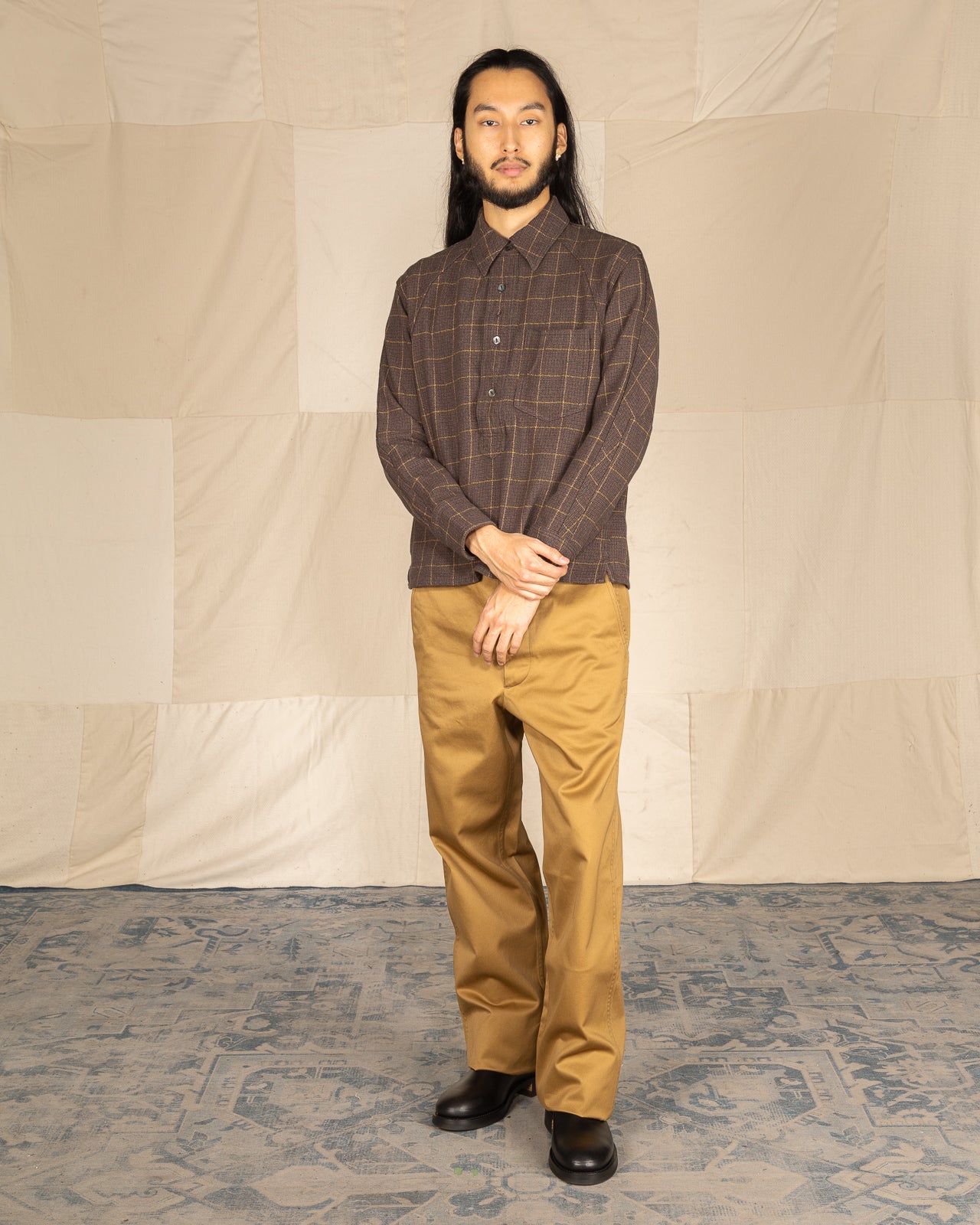 Black Sign Khaki Chino Trousers Type 2 - Beige - Standard & Strange