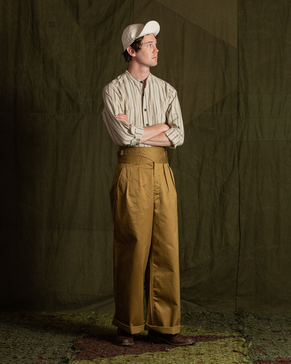 Black Sign Khaki Chino Wide Gurkha Pants - Field Beige - Standard & Strange