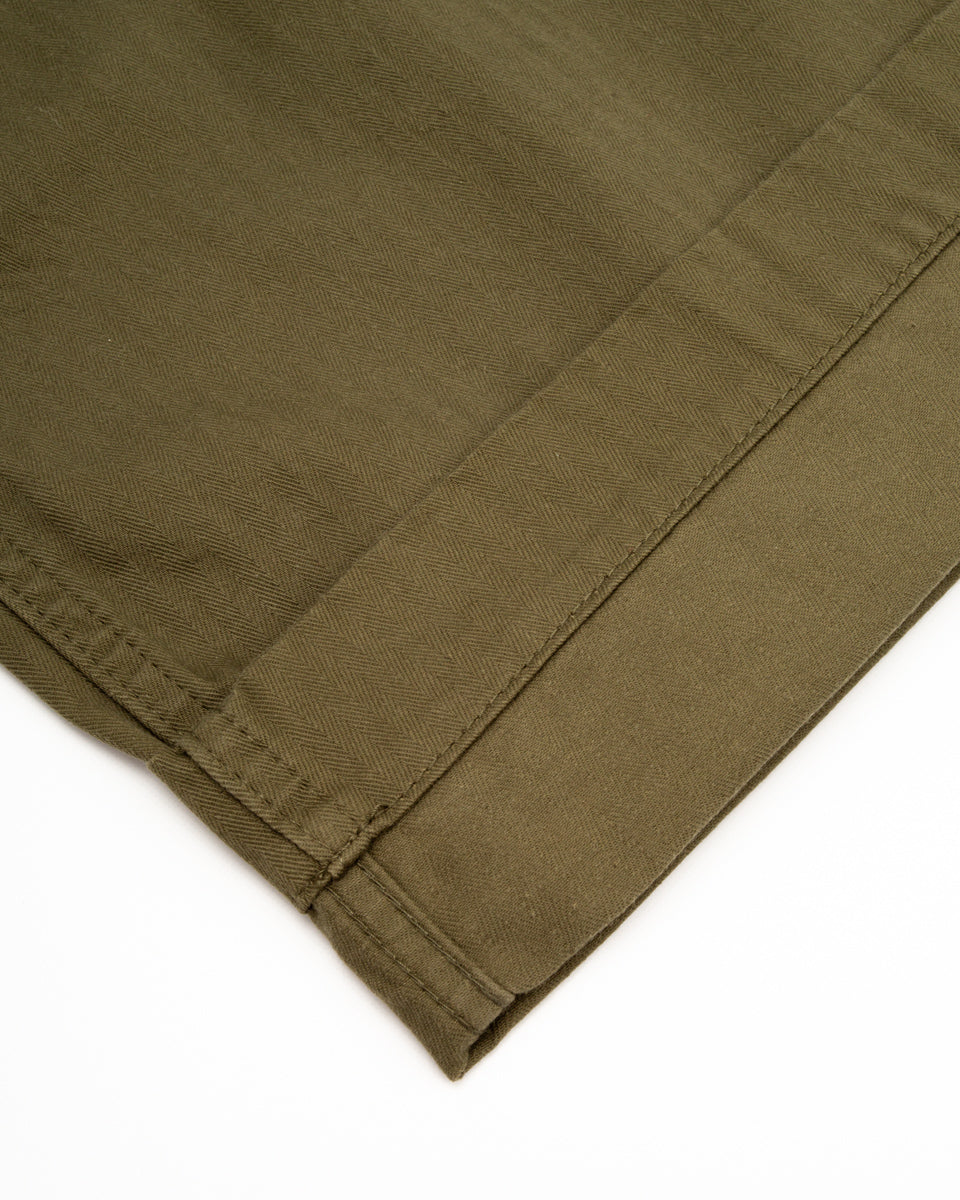 Black Sign Military Herringbone Wide Gurkha Pants - Soldier Green - Standard & Strange