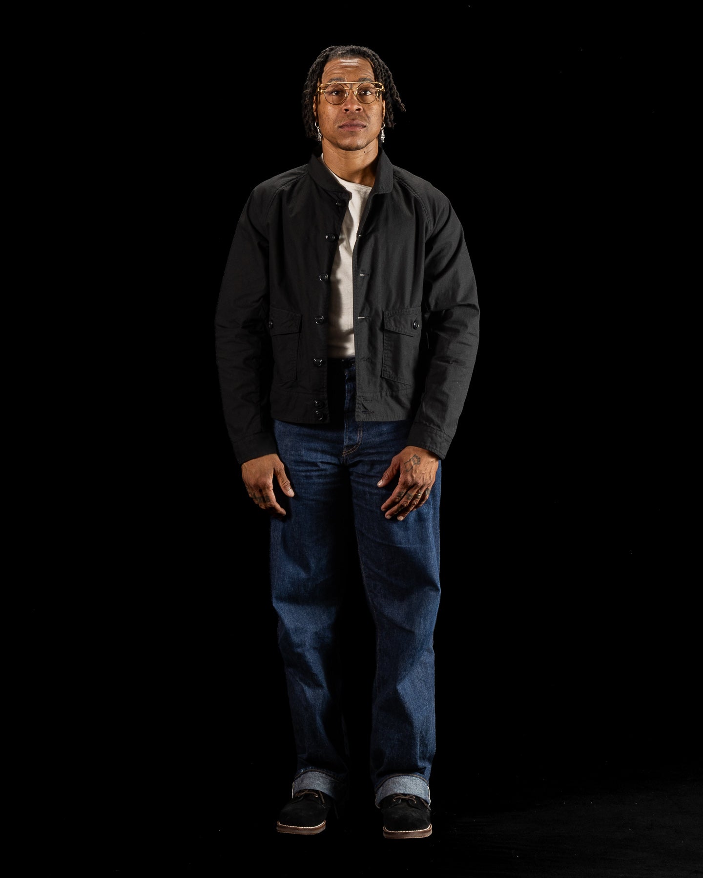Military Ripstop Civilian Cossack Jacket - Surprise Black