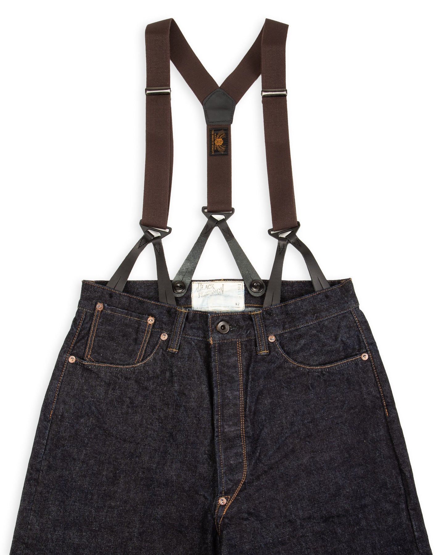Black Sign Military Suspender - Battlefield Brown – Standard & Strange