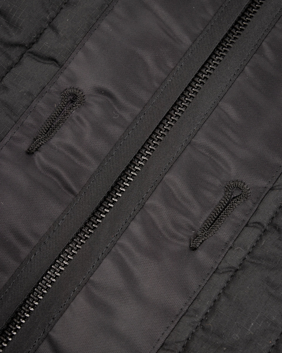 Black Sign Oiled Quilting Liner Jacket - Oiled Black - Standard & Strange