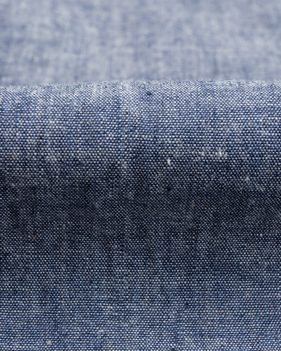 Black Sign Open Pocket Working Chambray Shirt - Light Blue - Standard & Strange