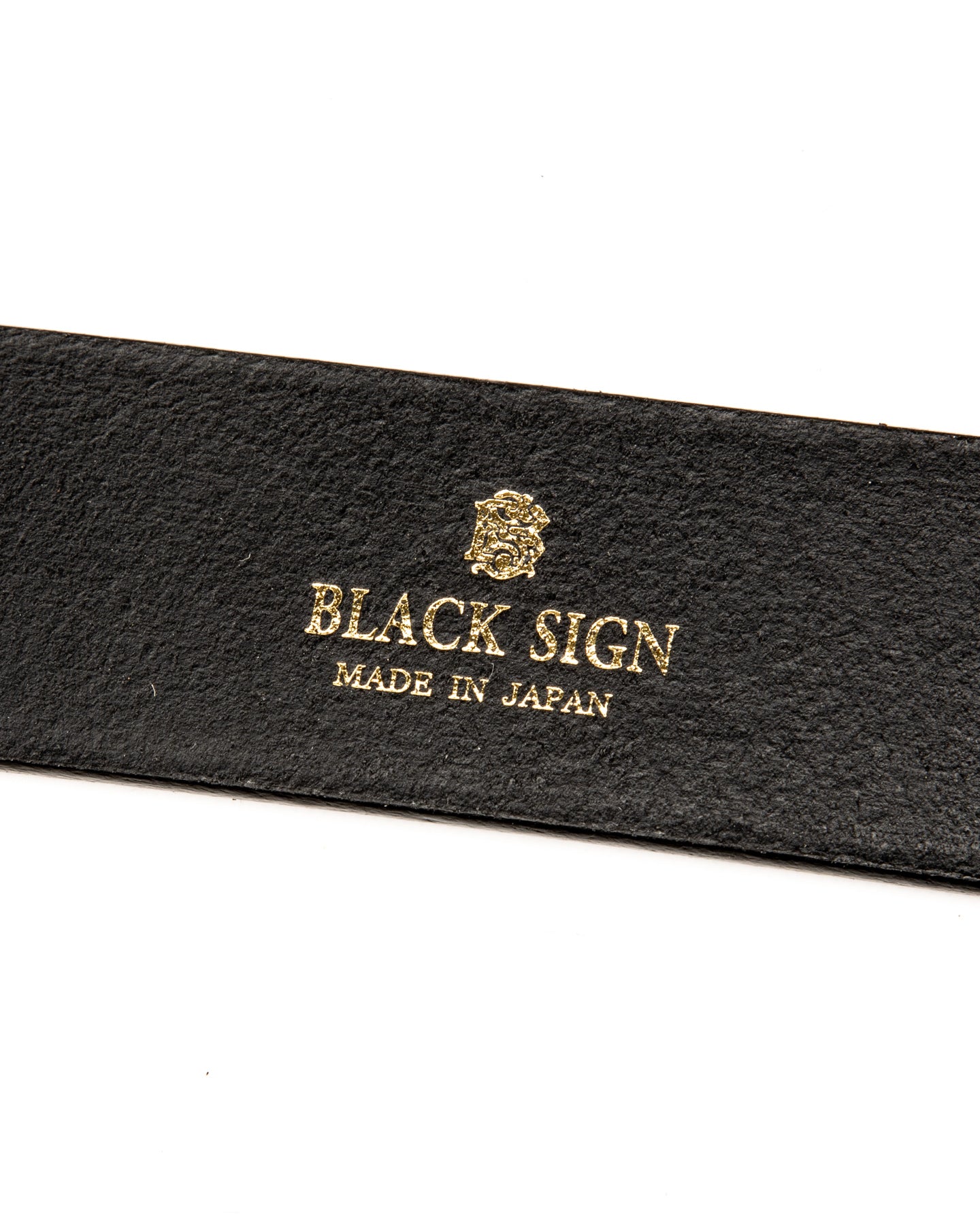 Black Sign Plain Belt with 1950s NOS Buckle - Black - Standard & Strange