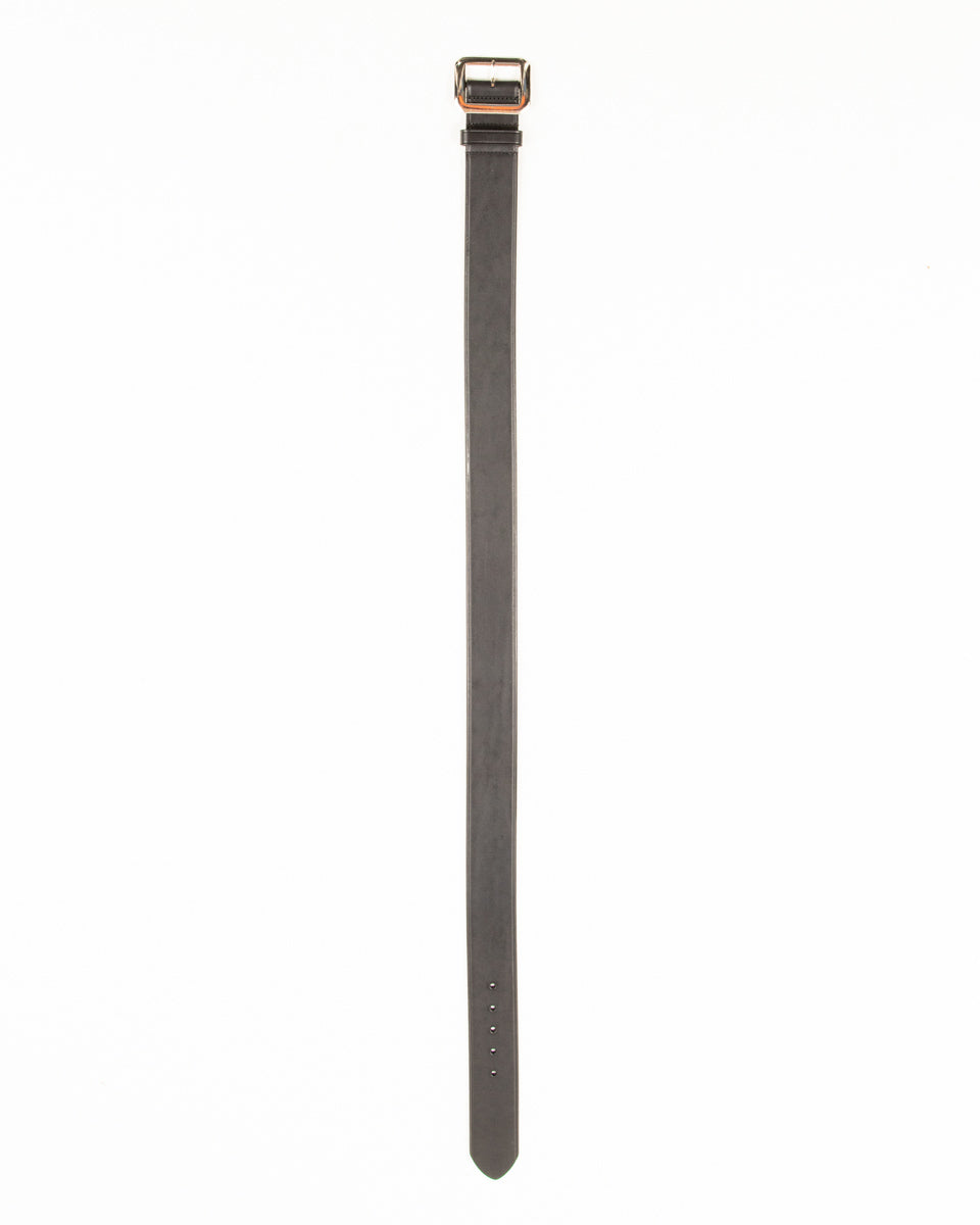 Black Sign Plain Belt with 1950s NOS Buckle - Black - Standard & Strange