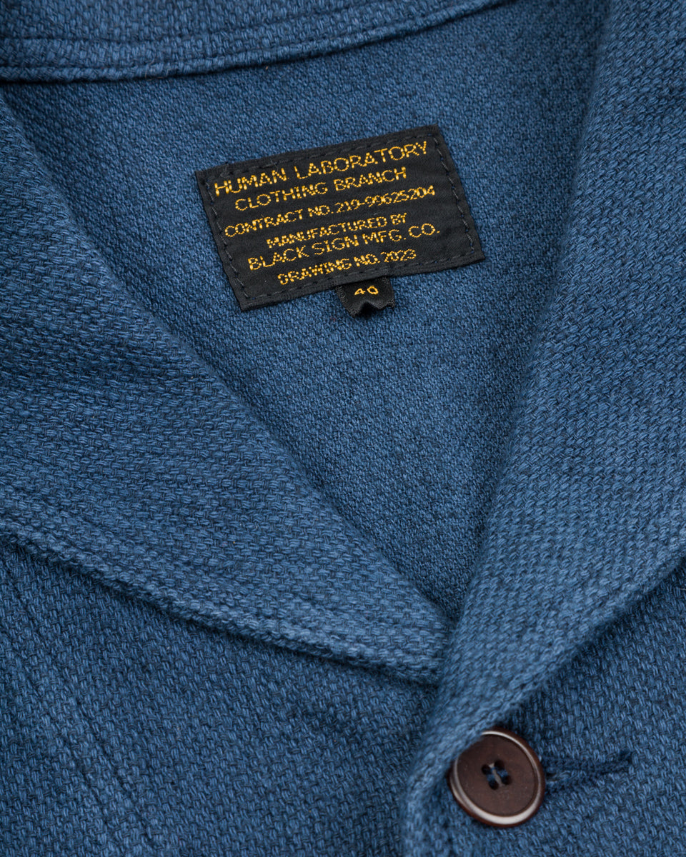 Black Sign Rasp Dobby Utility Jacket - Blue Moon - Standard & Strange