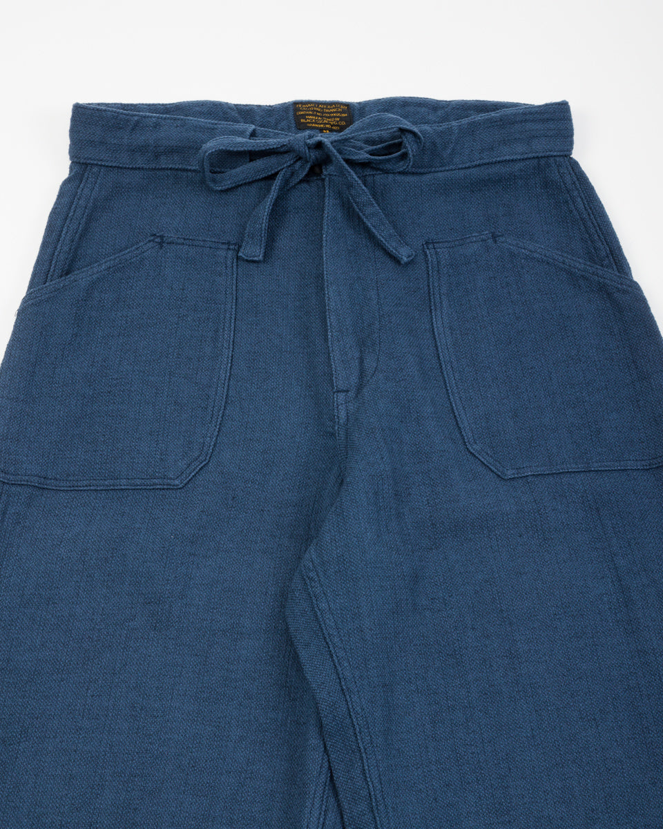 Black Sign Rasp Dobby Utility Trousers - Blue Moon - Standard & Strange