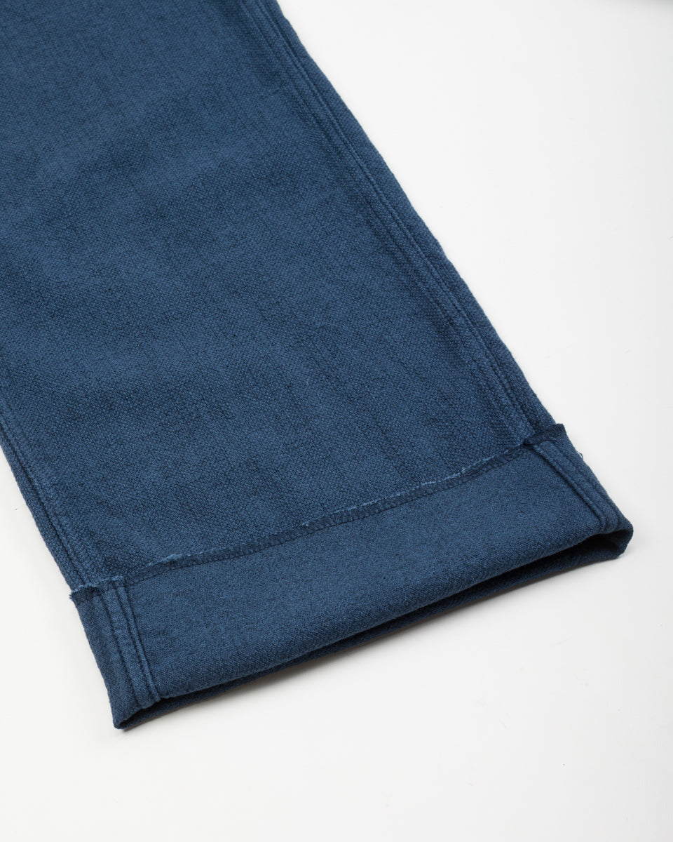 Black Sign Rasp Dobby Utility Trousers - Blue Moon - Standard & Strange