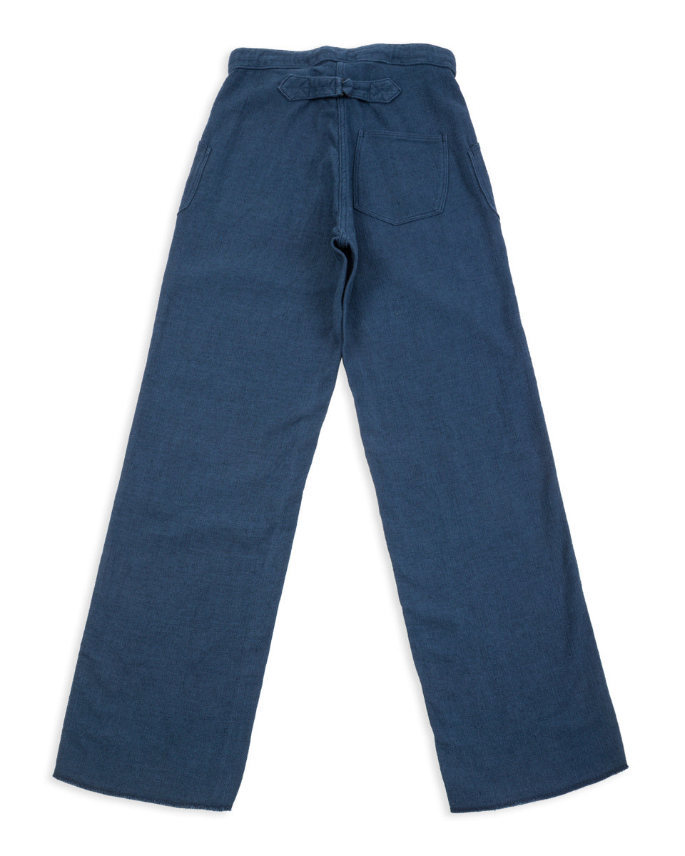 Black Sign Rasp Dobby Utility Trousers - Blue Moon - Standard & Strange