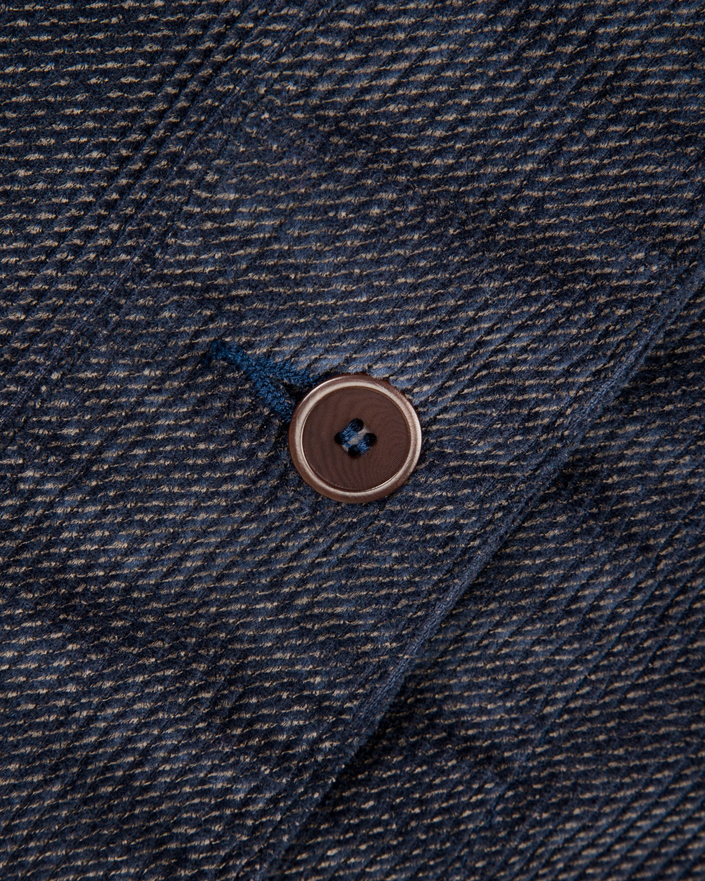 Black Sign Ripple Cord Aim Jacket - Deep Sea Navy - Standard & Strange