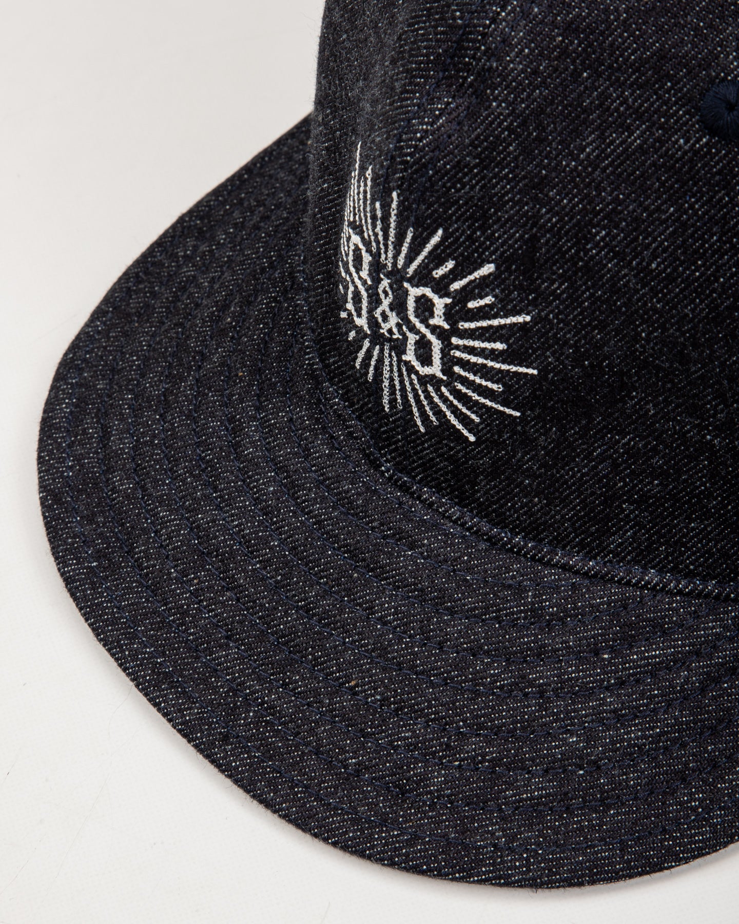 Standard & Strange Trucker Cap - Indigo Denim x White