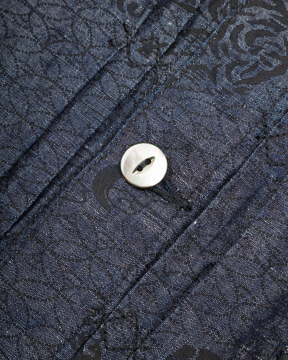 Black Sign "Tiger and Crescent Moon" Pleats Jacket - Deep Indigo - Standard & Strange