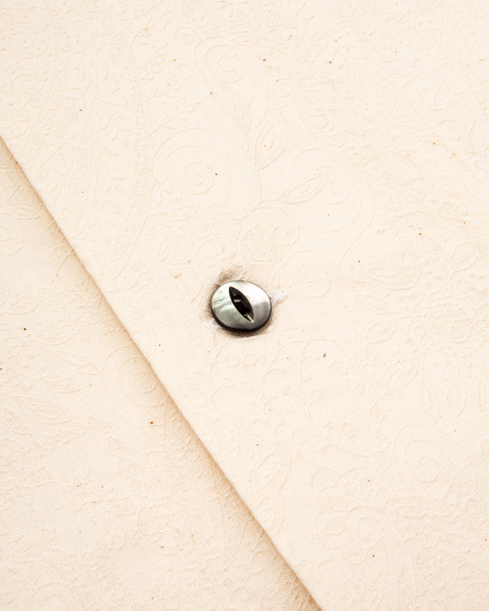 Black Sign “Paisley Jacquard” Cigar Shirt - Ivory - Standard & Strange