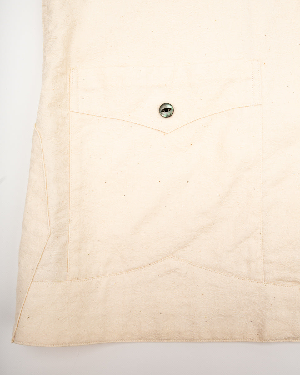 Black Sign “Paisley Jacquard” Cigar Shirt - Ivory - Standard & Strange