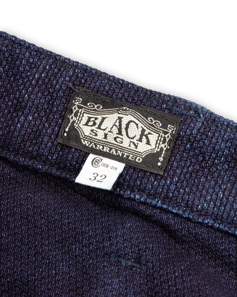 Black Sign "Sashiko" Indigo Miner Waist-Overall - Standard & Strange