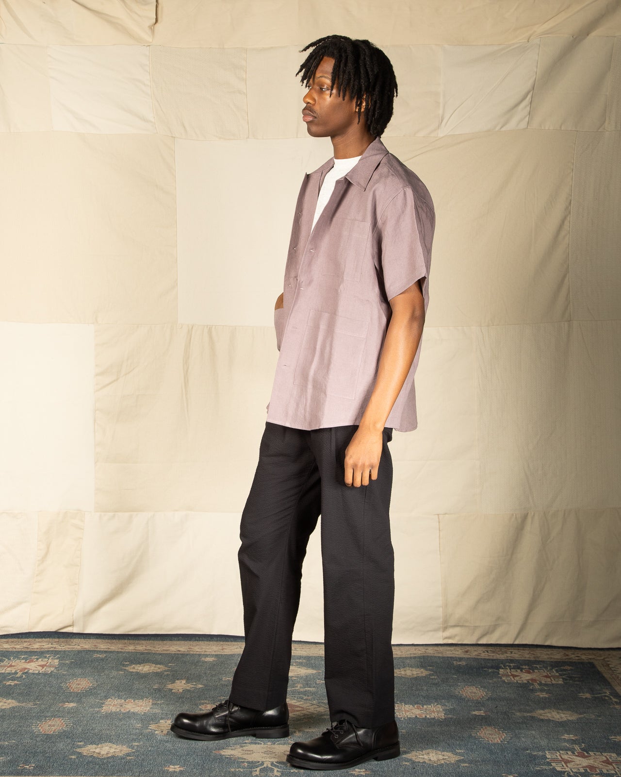 Blluemade Noguchi Shirt - Koala Belgian Linen - Standard & Strange