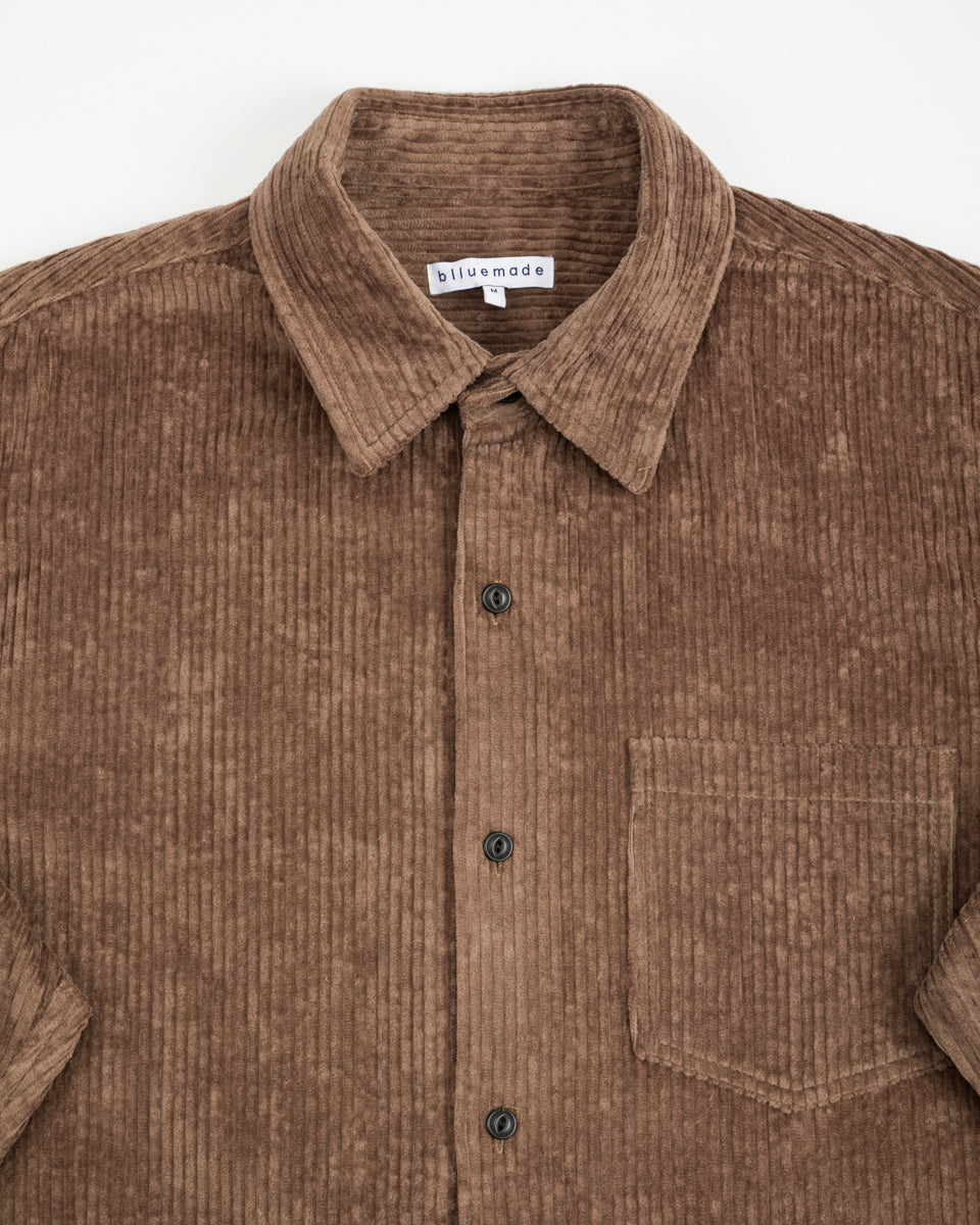 Blluemade Oversized Shirt - Smoke Italian Cotton Corduroy - Standard & Strange