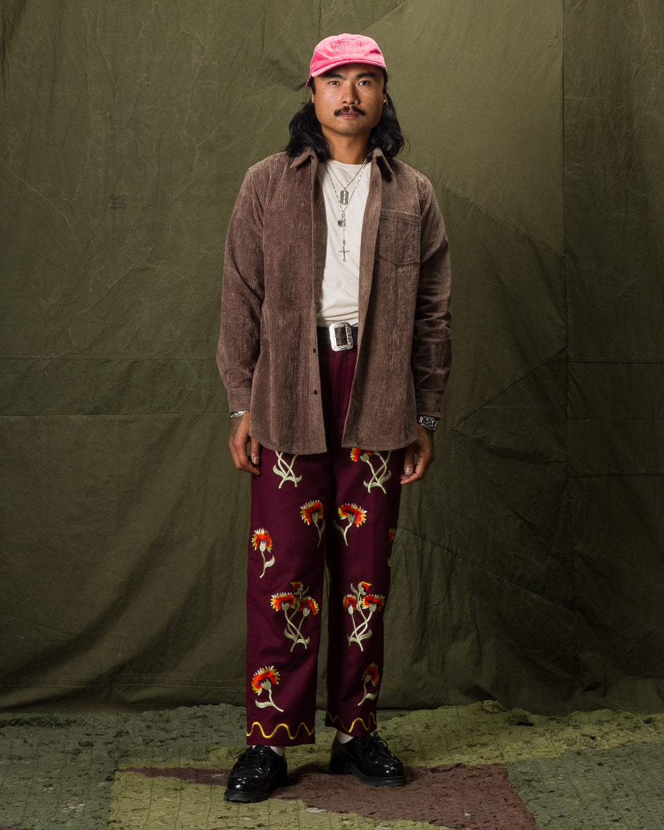 Blluemade Oversized Shirt - Smoke Italian Cotton Corduroy - Standard & Strange