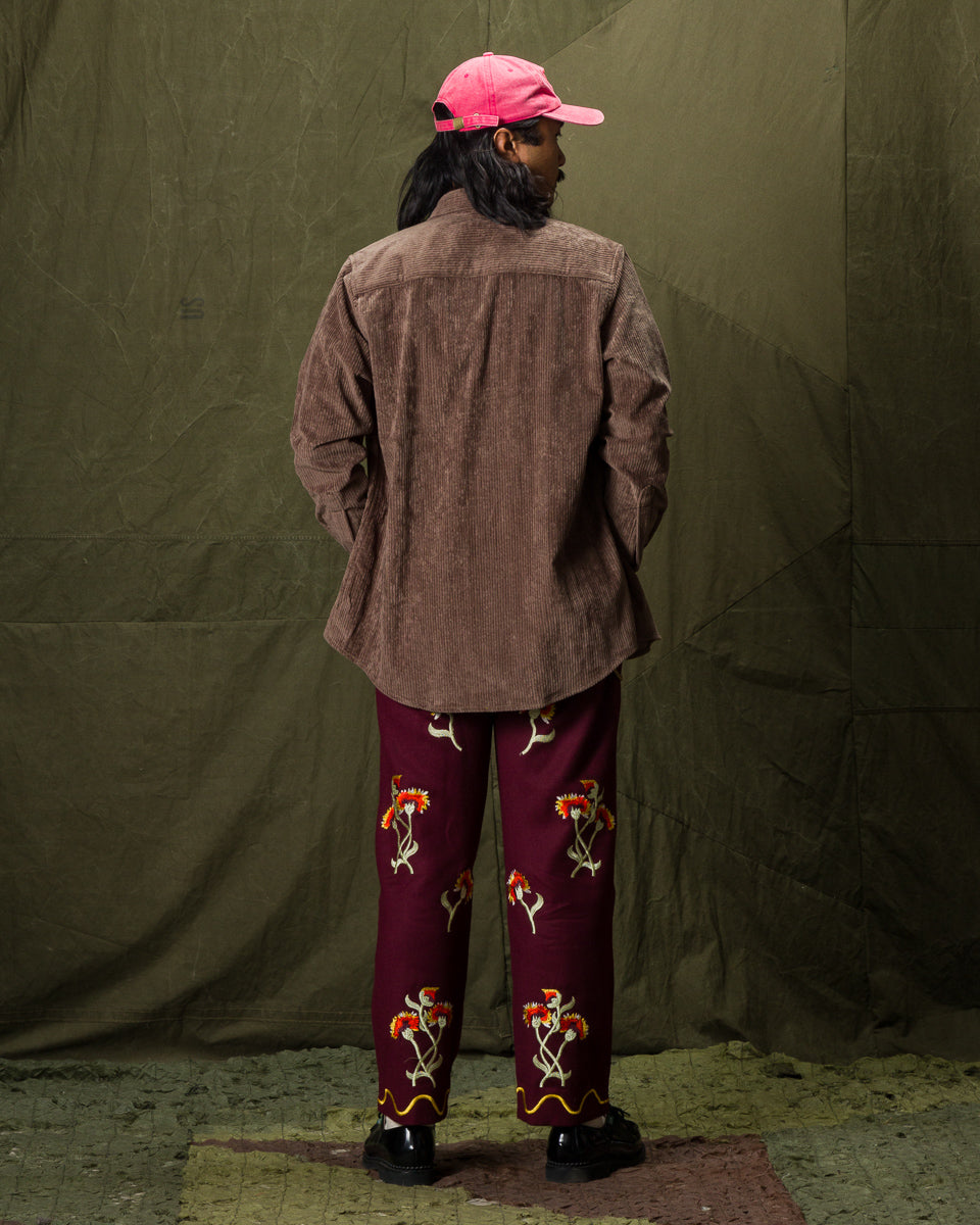 Blluemade Oversized Shirt - Smoke Italian Cotton Corduroy - Standard & Strange