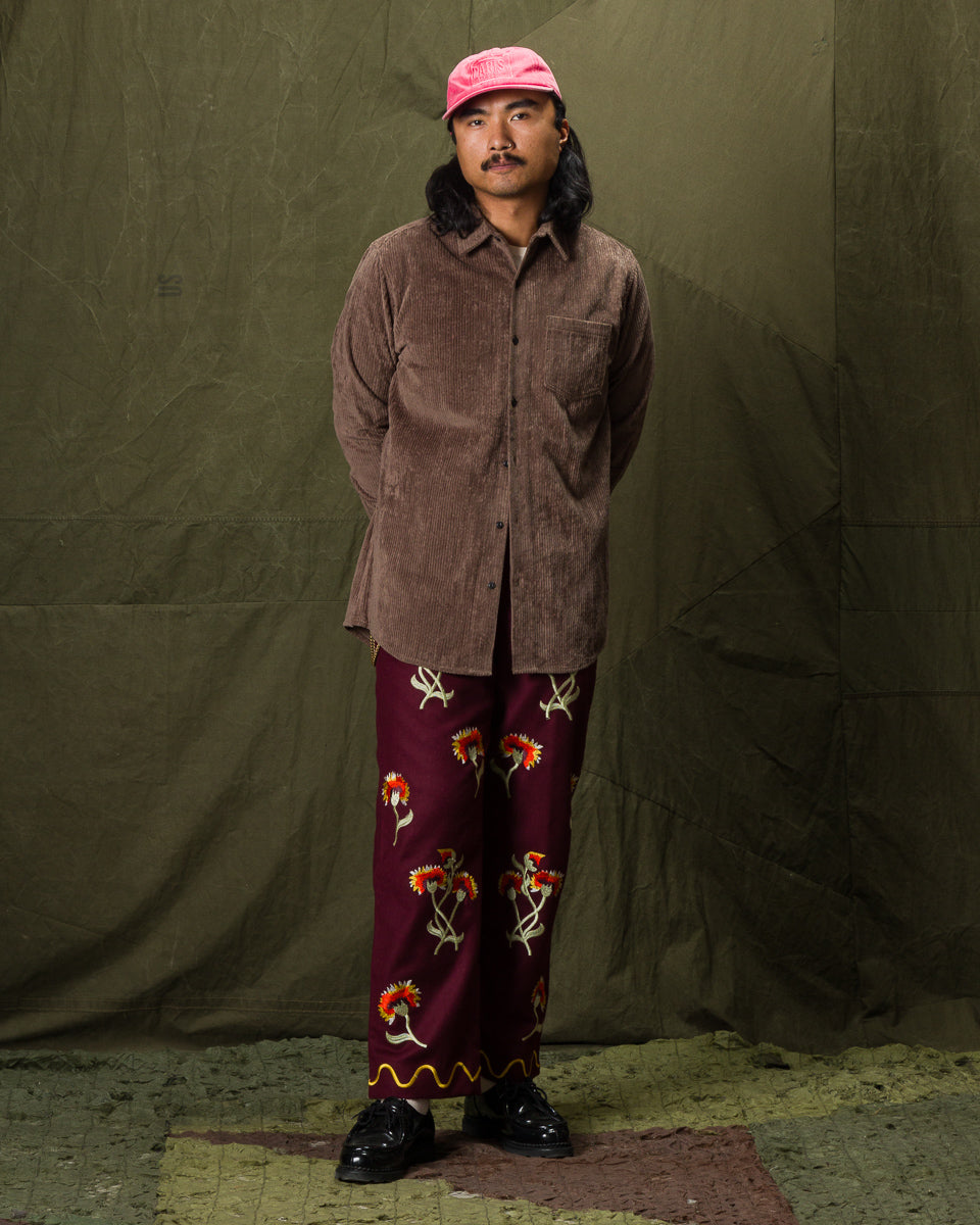 Blluemade Oversized Shirt - Smoke Italian Cotton Corduroy - Standard & Strange