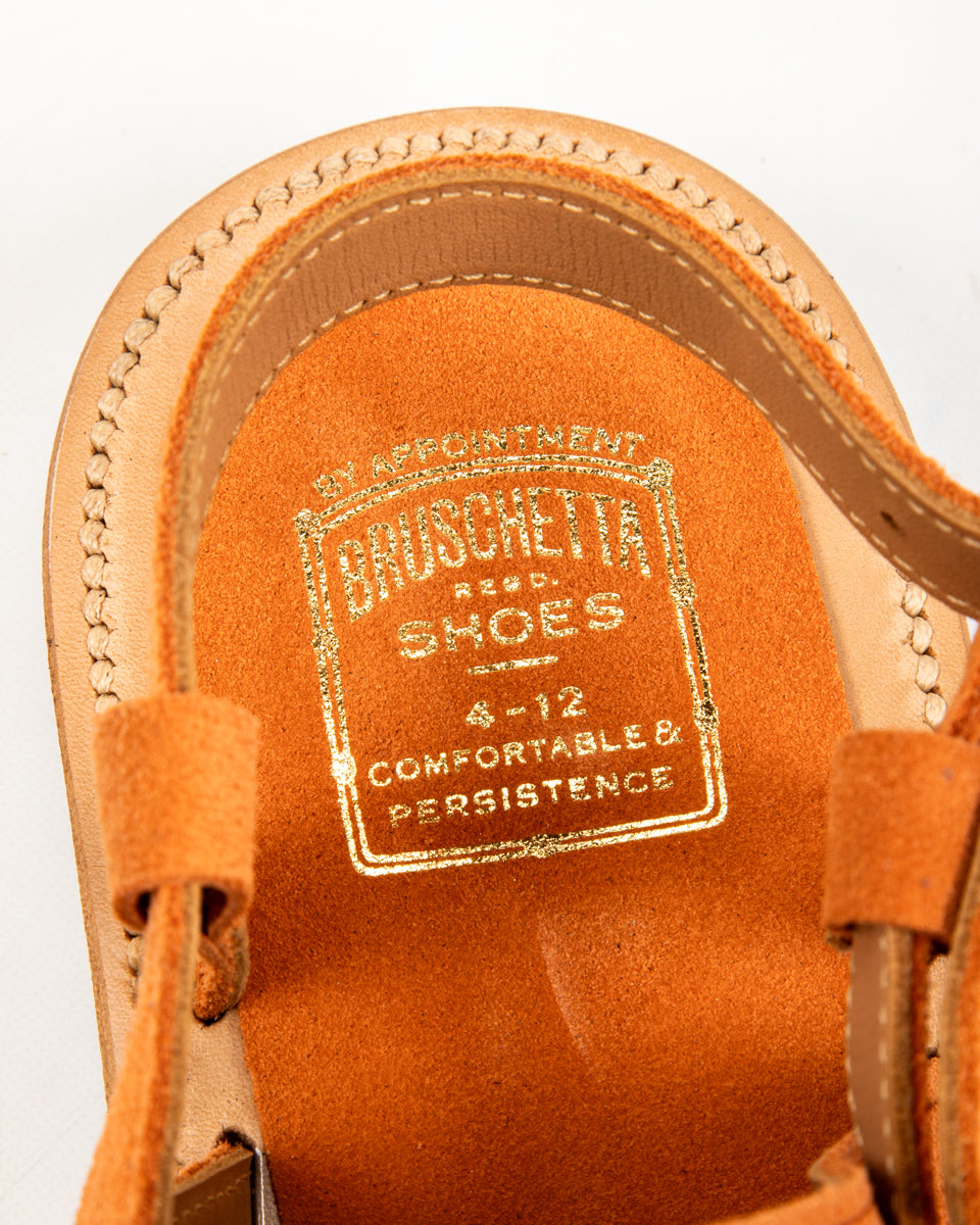 Malheur Sandal - Orange Suede