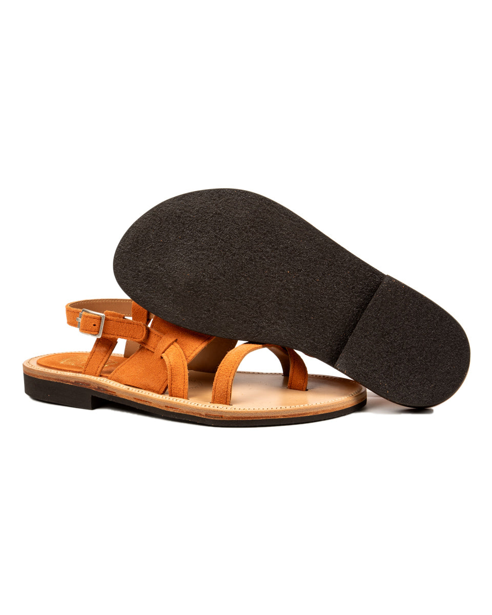 Malheur Sandal - Orange Suede