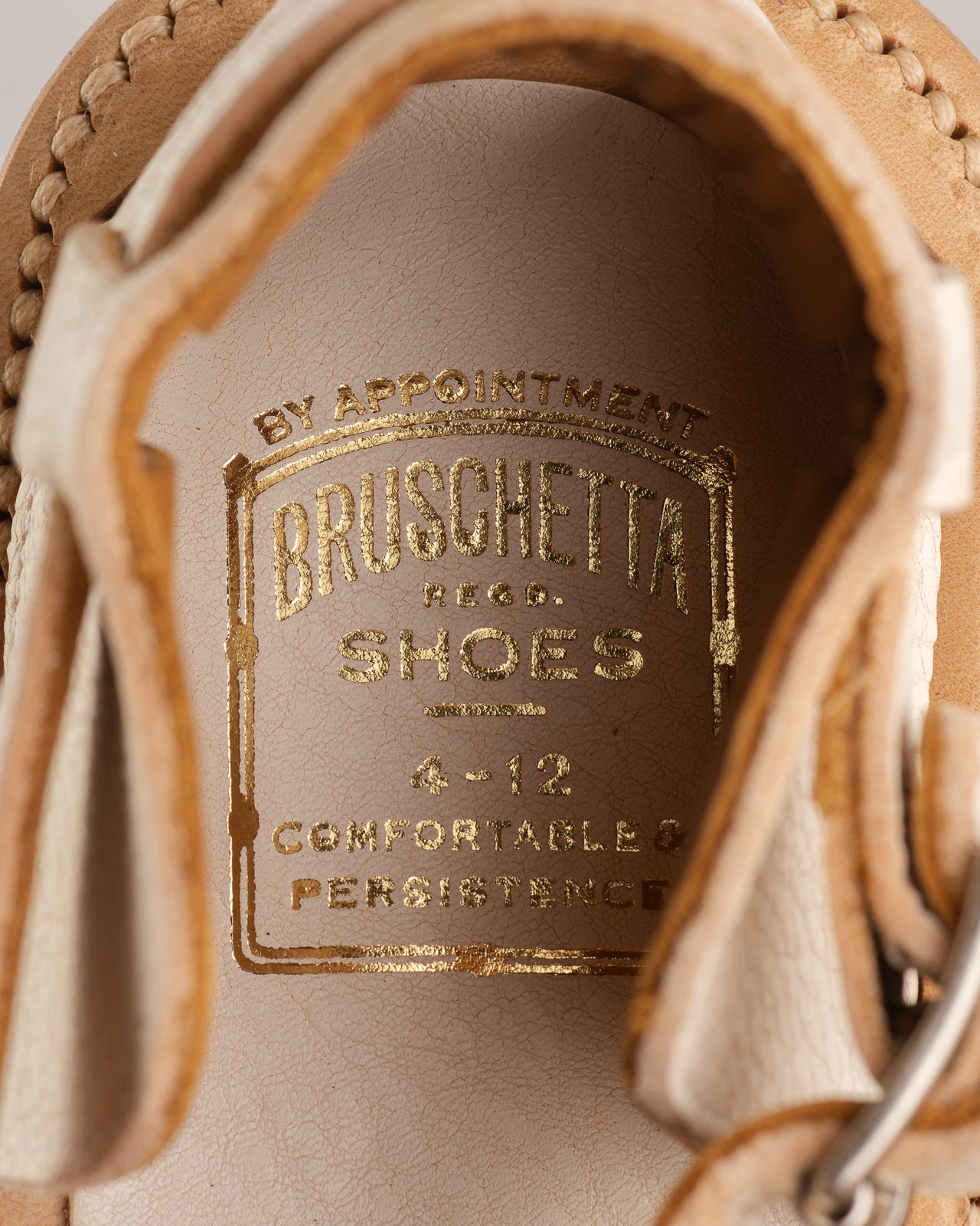 Bruschetta Shoes Toluca Sandal - White Vachetta Leather - Standard & Strange