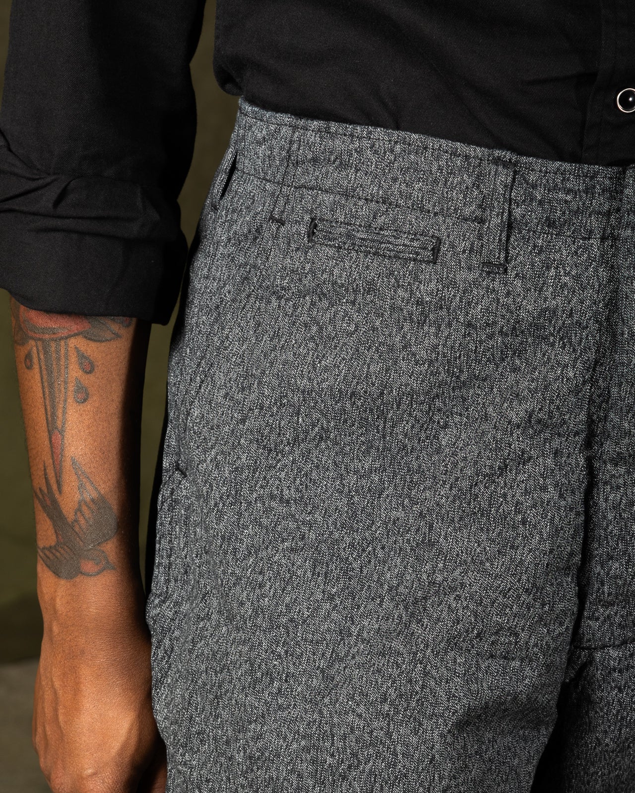 Bryceland's Co Army Chinos - Salt & Pepper (Washed) - Standard & Strange