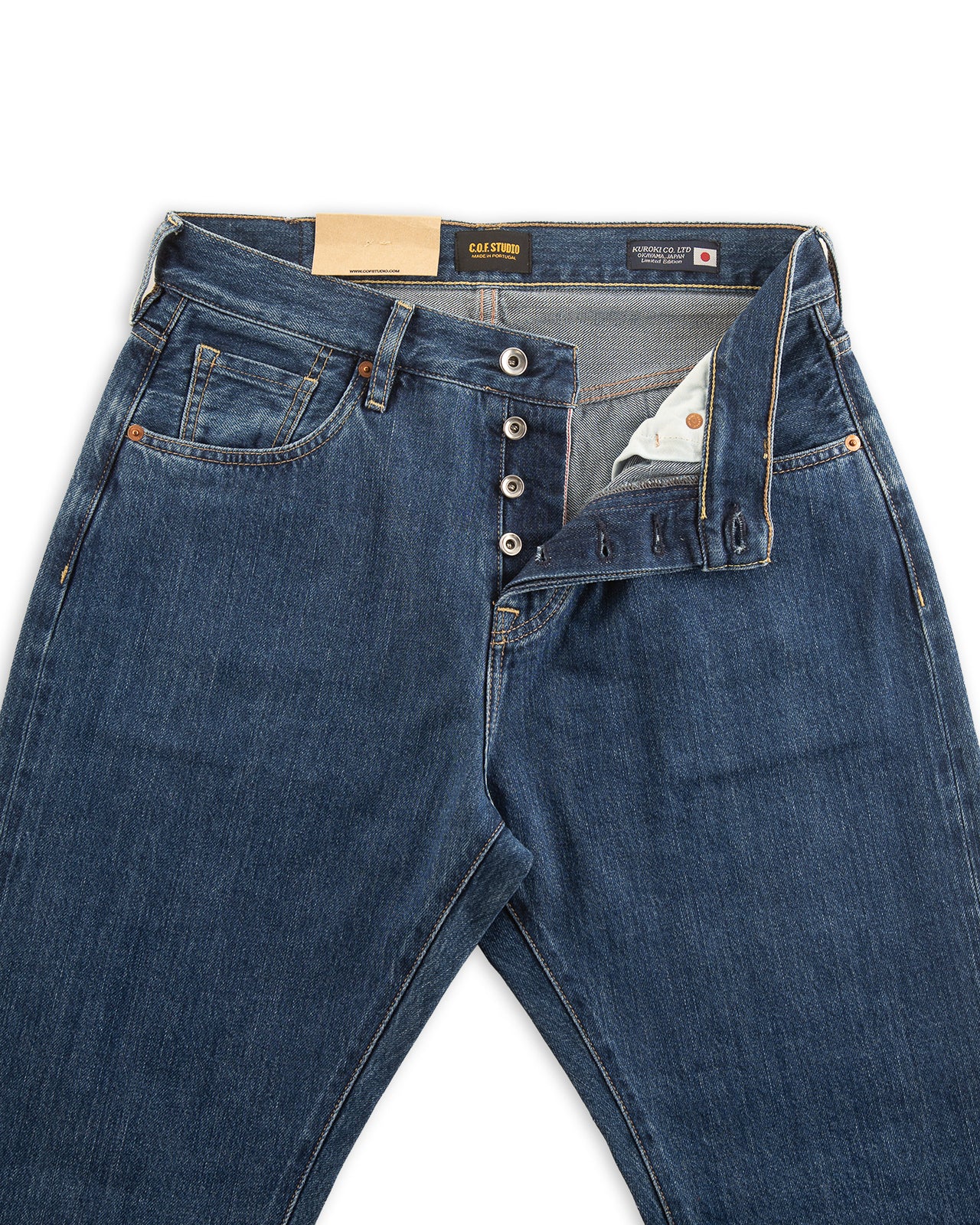 C.O.F Studio M5 Regular Straight Leg - 13oz Kuroki Selvedge 6x Wash - Standard & Strange