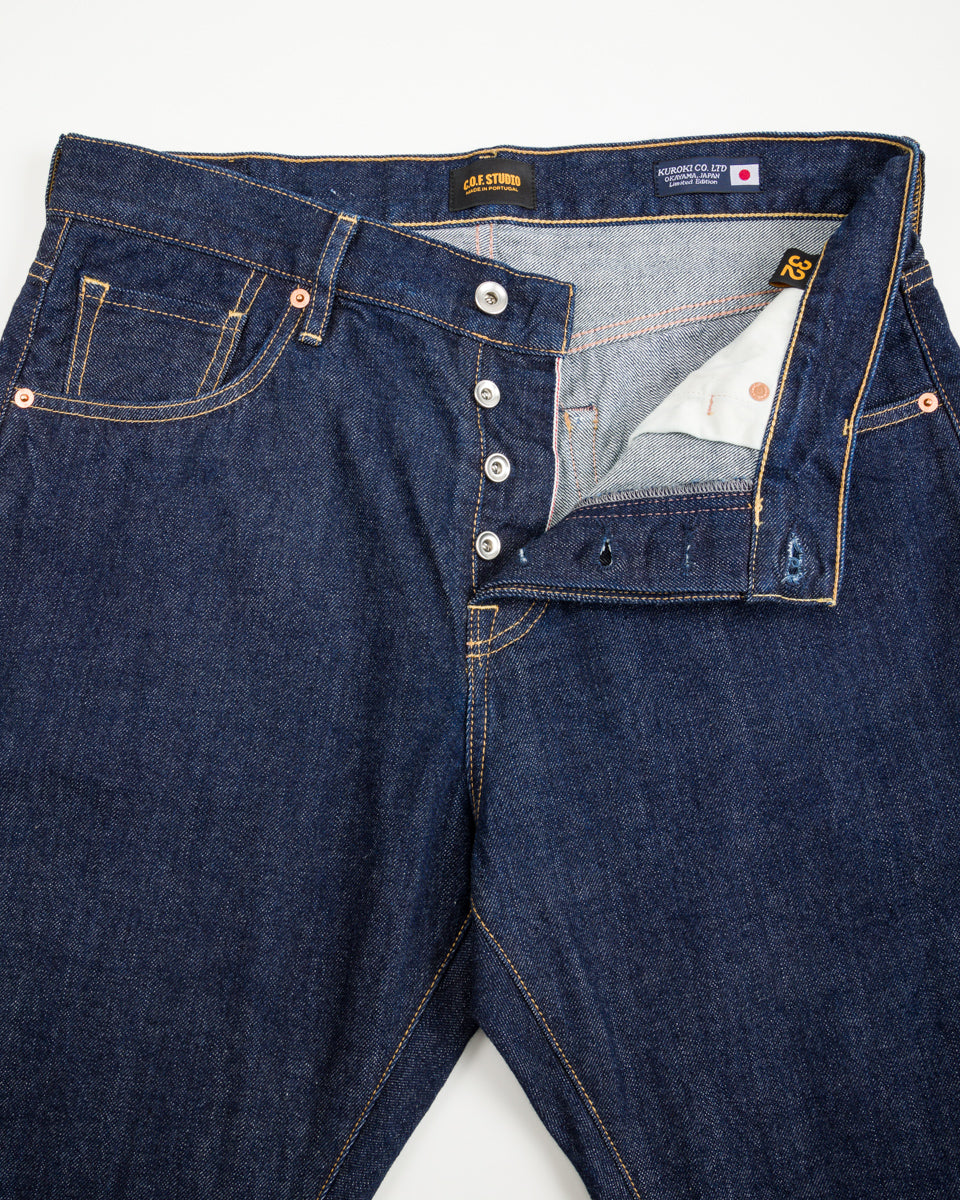 C.O.F Studio M5 Regular Straight Leg - 13oz Kuroki Selvedge Rinsed - Standard & Strange