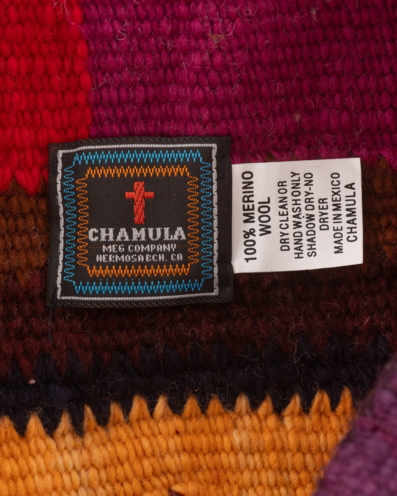Chamula Merino Wool Blanket Poncho - Diamond Sampler - Standard & Strange