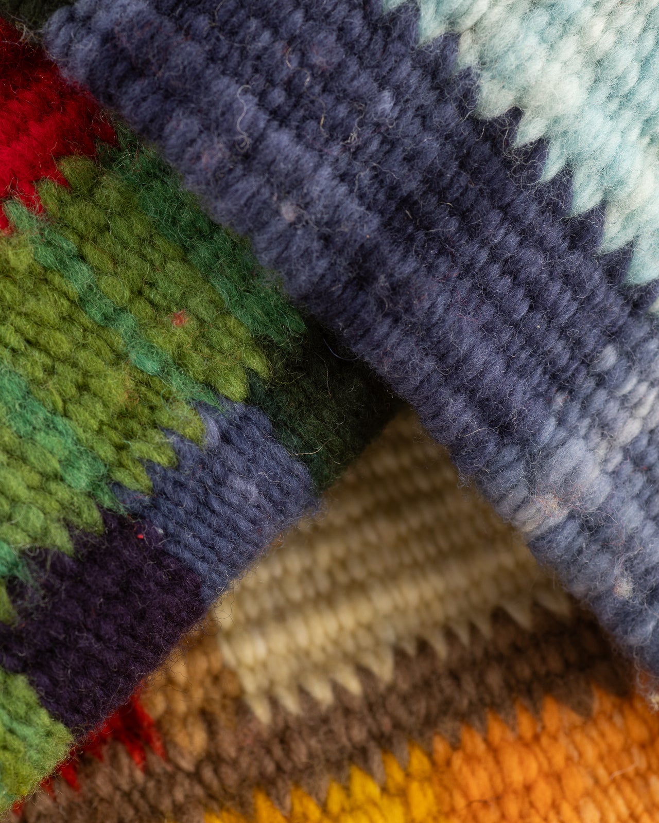 Chamula Merino Wool Blanket Poncho - Diamond Sampler - Standard & Strange