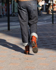 Clinch Boots Cowboy Boot "Horned Moon" - Brown Horsehide - HR Last - Standard & Strange