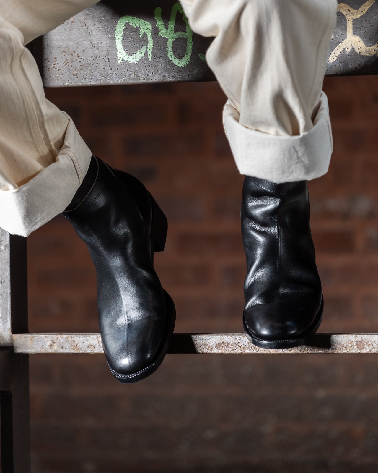 Clinch Boots Jodhpur Boot - Black Overdyed Horsebutt - CN Last - Standard & Strange