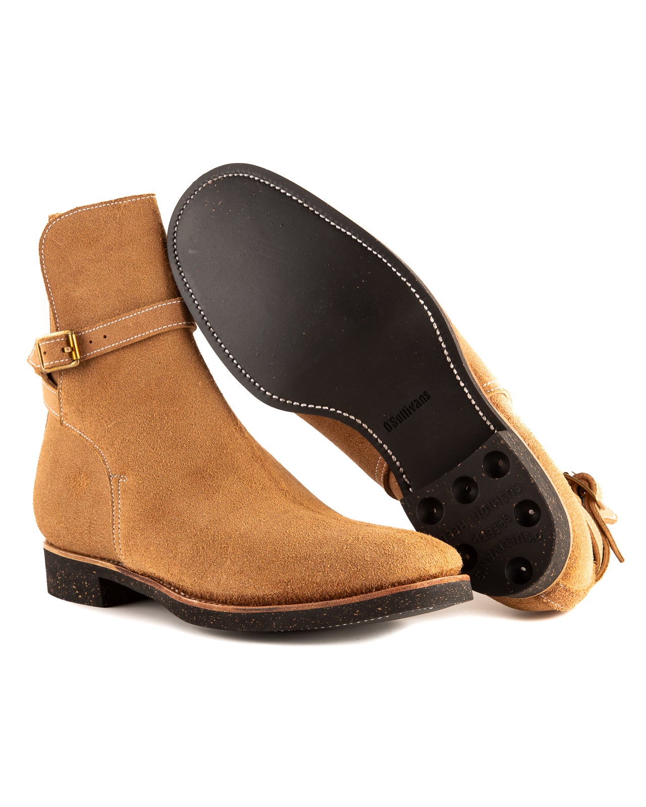 Clinch Boots Jodhpur Boot - Natural Gustave Roughout Cowhide - CN Wide Last - Standard & Strange