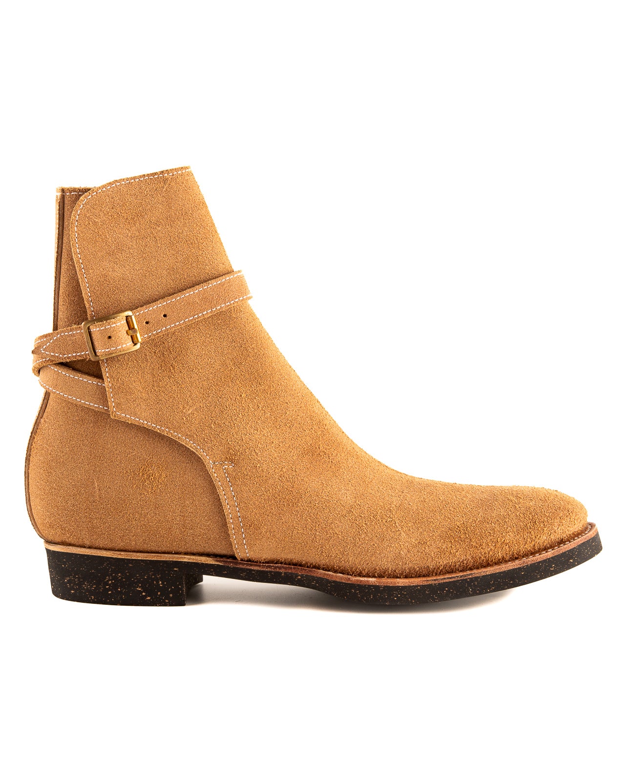 Clinch Boots Jodhpur Boot - Natural Gustave Roughout Cowhide - CN Wide Last - Standard & Strange