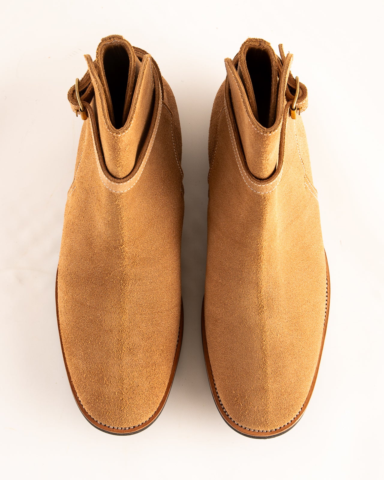 Clinch Boots Jodhpur Boot - Natural Gustave Roughout Cowhide - CN Wide Last - Standard & Strange