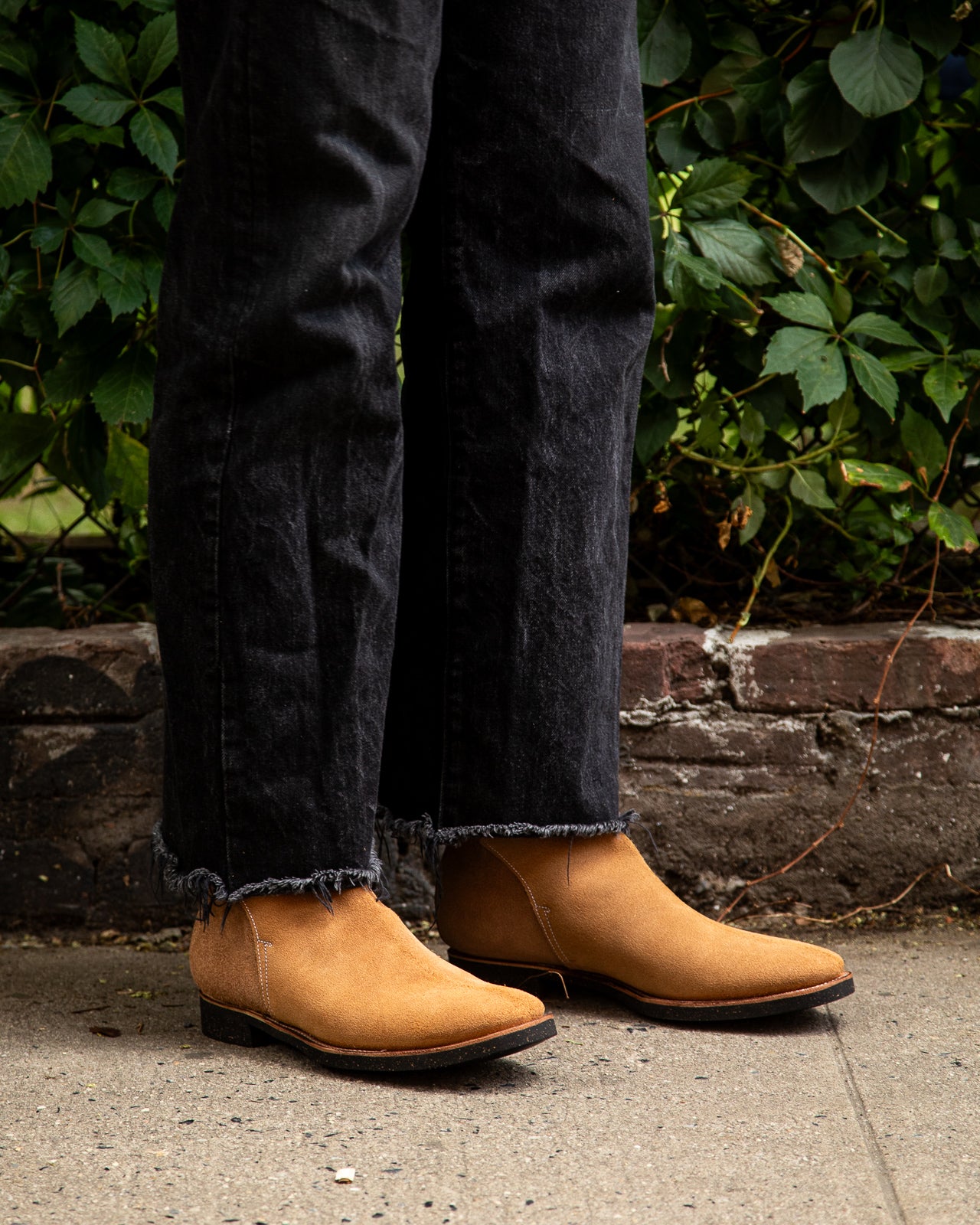 Clinch Boots Jodhpur Boot - Natural Gustave Roughout Cowhide - CN Wide Last - Standard & Strange