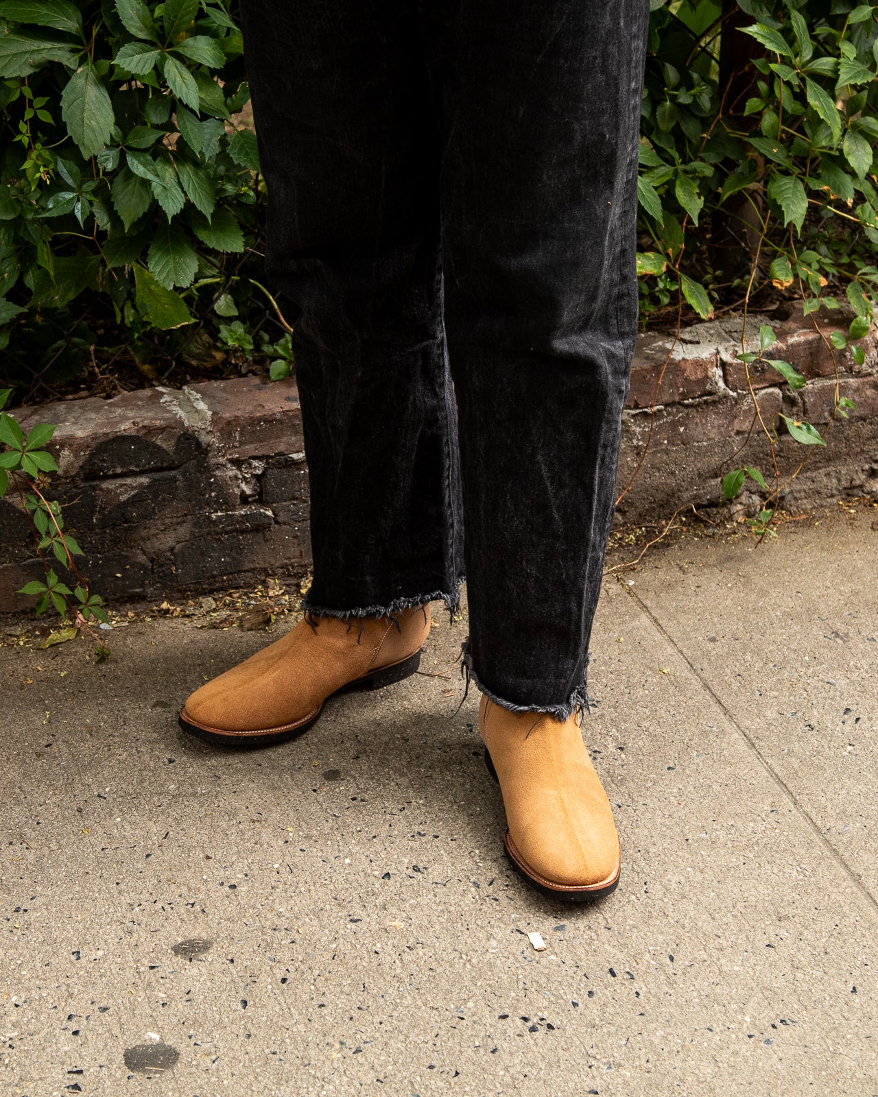 Clinch Boots Jodhpur Boot - Natural Gustave Roughout Cowhide - CN Wide Last - Standard & Strange