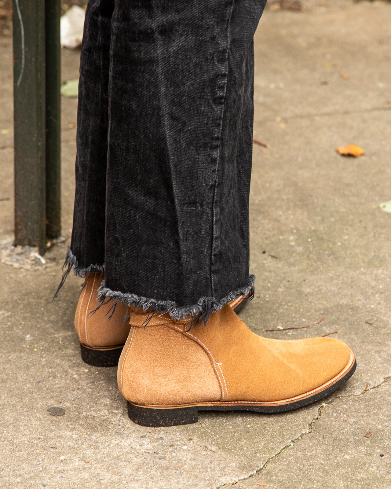 Clinch Boots Jodhpur Boot - Natural Gustave Roughout Cowhide - CN Wide Last - Standard & Strange